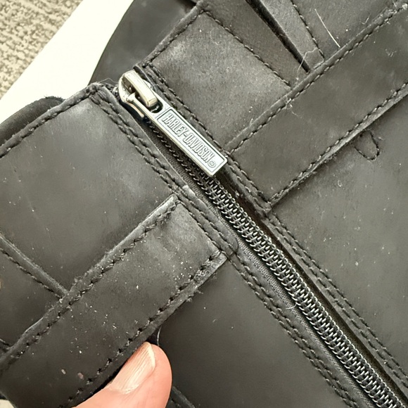 Harley-Davidson Savannah 14" Lace Up Black Leather Riding Boots SIze 7.5 - Picture 7 of 11